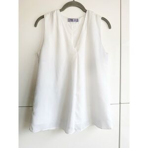 Premise White Sleeveless Blouse Size Small Office Career Workwear Internship